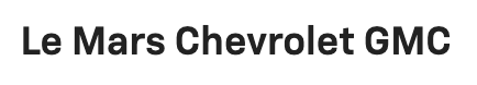 Sell to Le Mars Chevrolet GMC